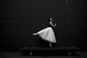Behind the fire curtain in Bolshoy Theatre, Moscow, Russia.