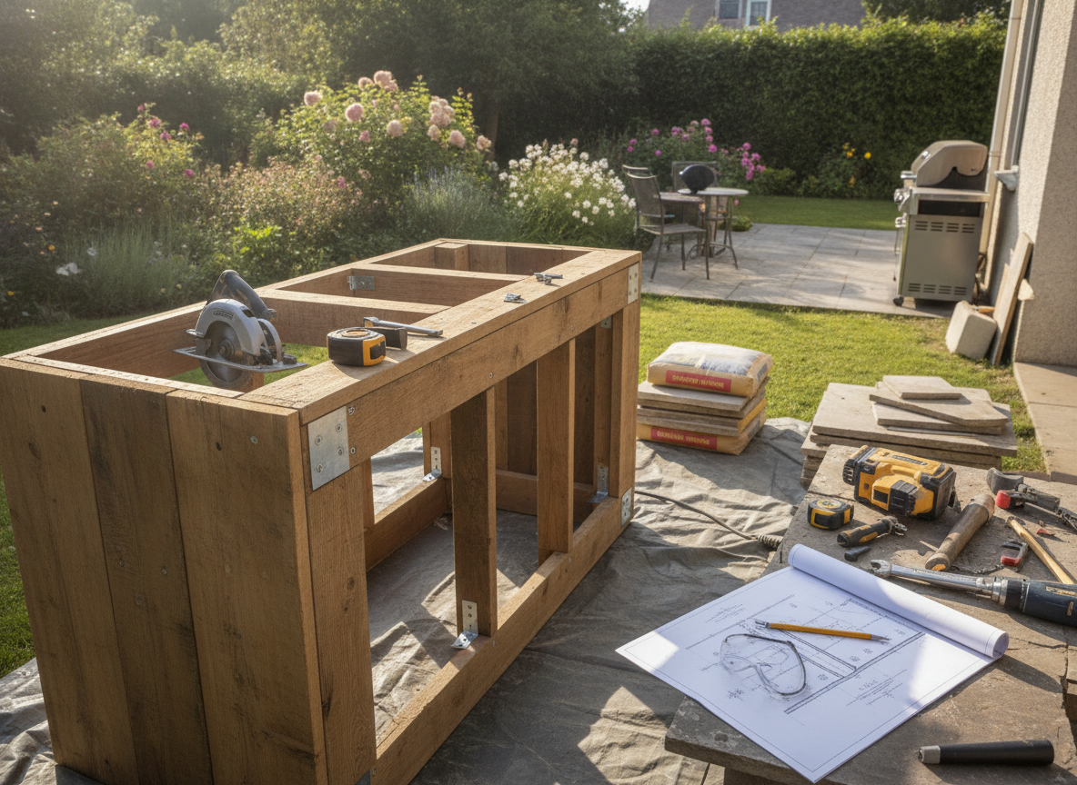 Zelf een buitenkeuken bouwen in je tuin? Zo begin je als klusser